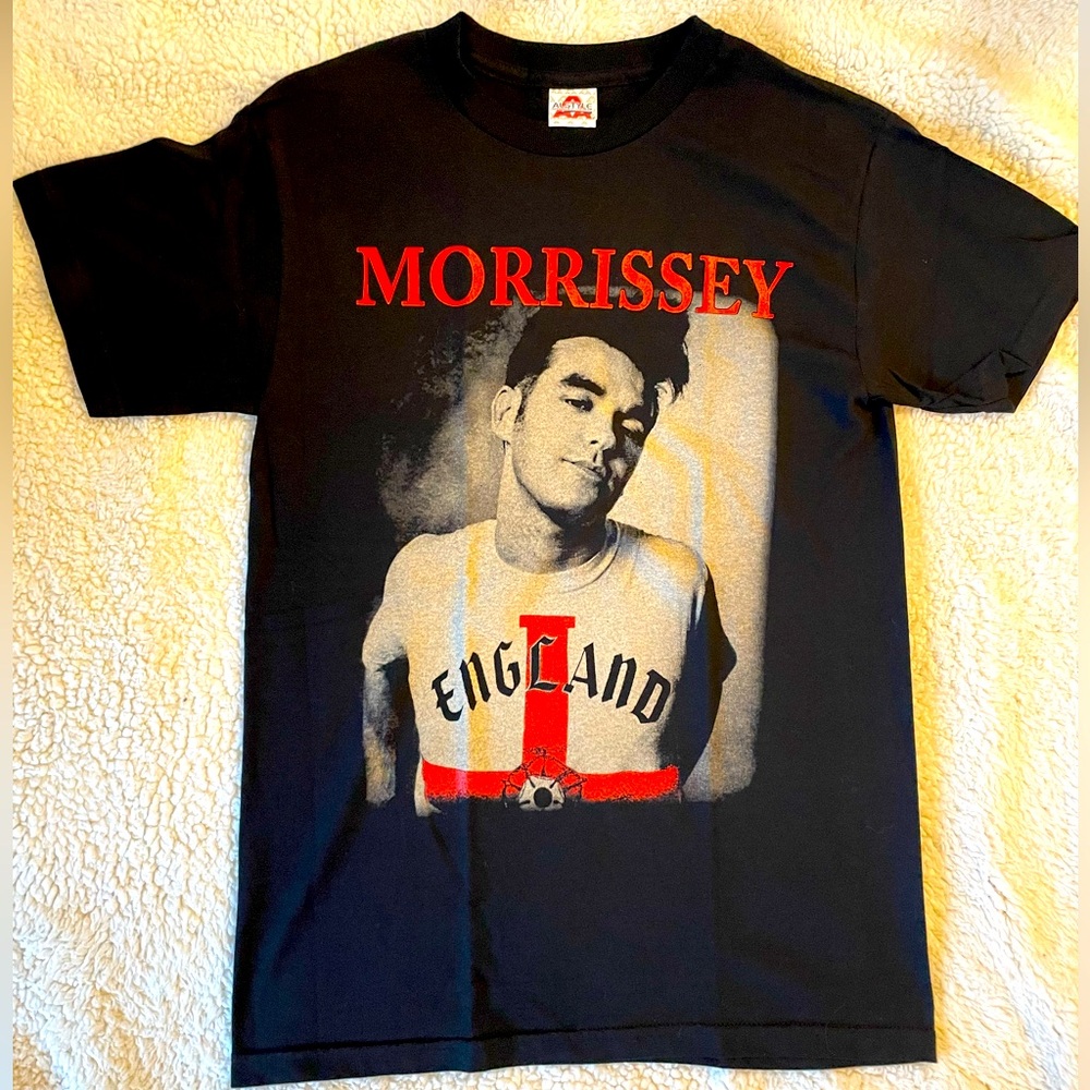 Morrissey Retro Rock Black Shirt Sleeve Shirt Size Small